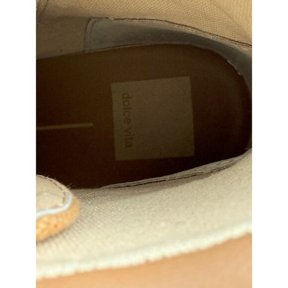 Dolce Vita Hank Womens Sz 8 Combat Boot Tan Cafe Brown Snakeskin Print Lug Sole - Picture 7 of 10